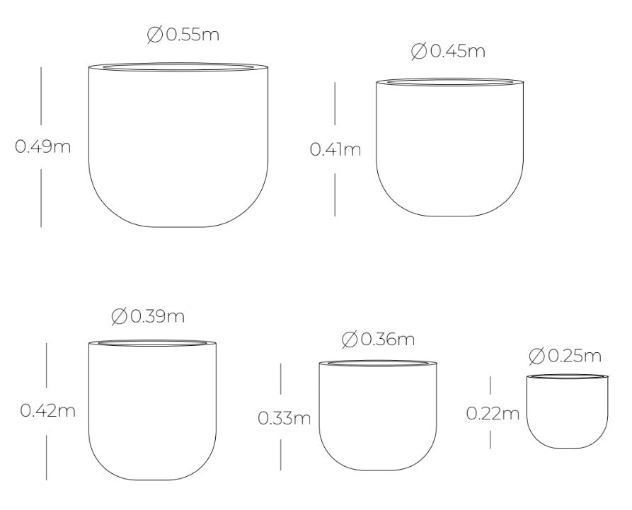 Materas JEDEKO - Set x 5 Tamaños