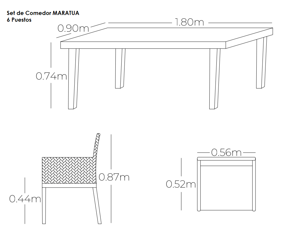 Colección Sala y Comedor MARATUA