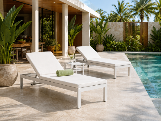 Asoleadoras NIZA para piscina y terraza exterior - Kasanova Decoración