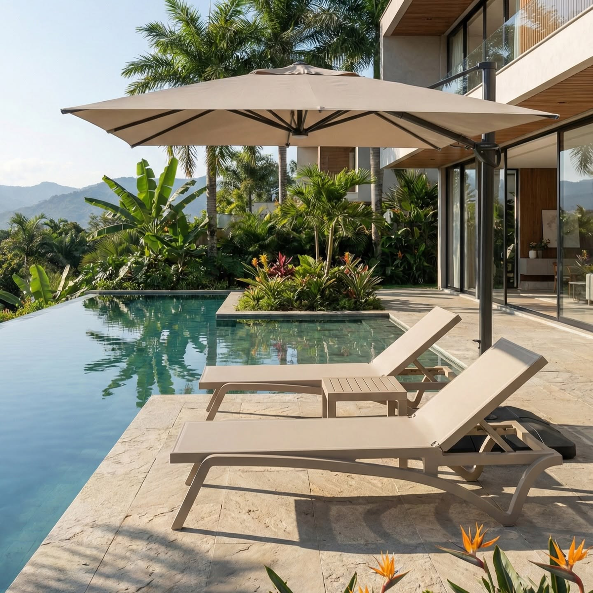 Asoleadoras MARE para zonas de piscina, hoteles y proyectos de exterior