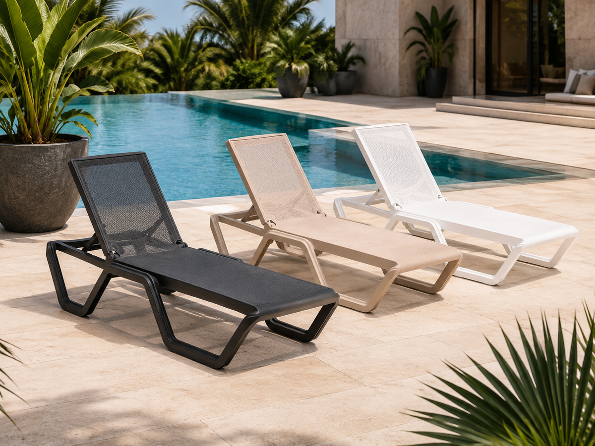 Asoleadoras VENECIA para piscina y terraza exterior - Kasanova Decoración