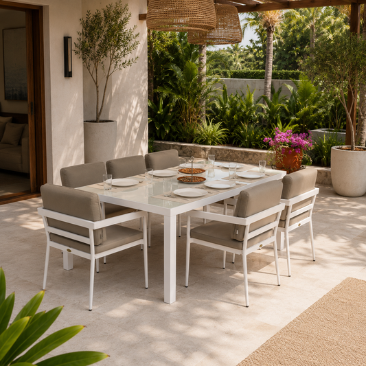 Comedor CADAQUES para terraza y exterior - Kasanova Decoración