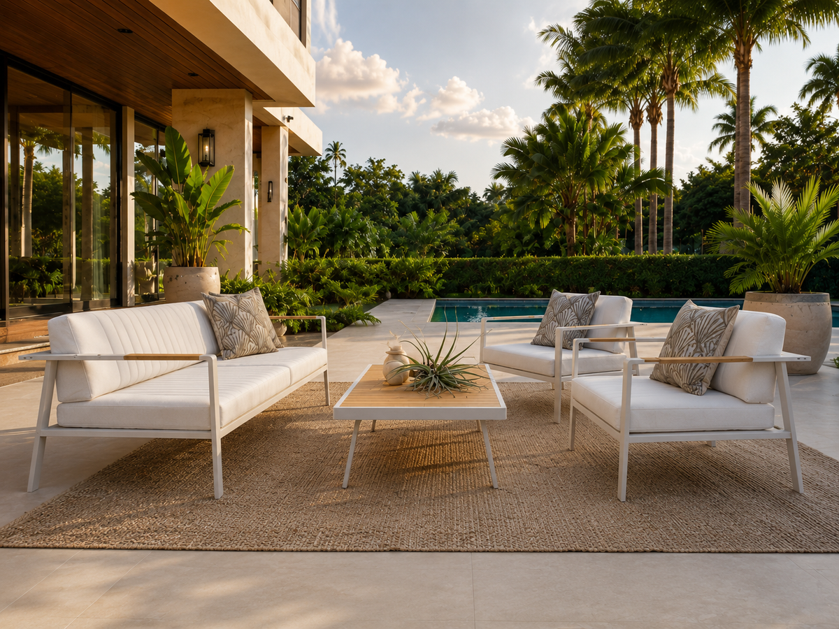 Sala POMPANO para zona de piscina y terraza exterior residencial