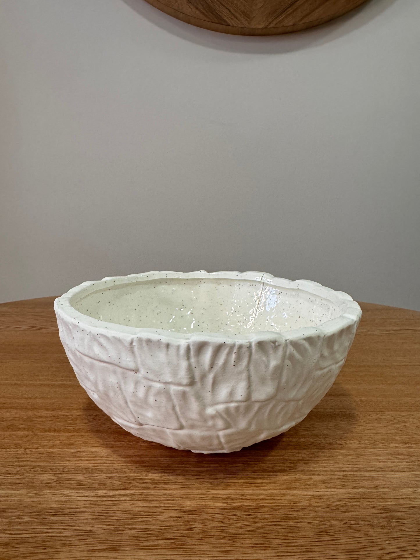 Bowls Decorativos Blancos de Marmolina - 2 Tamaños