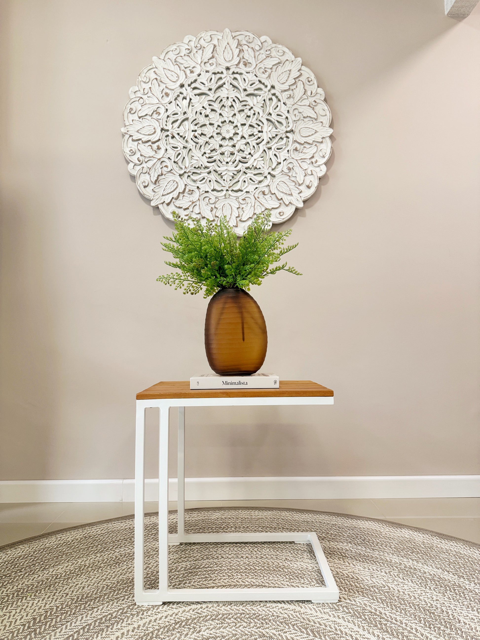 Jarrón artesanal de cristal con diseño marroquí facetado, florero elegante para decoración