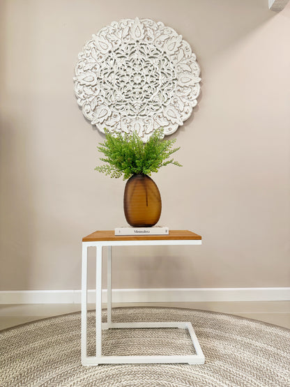 Jarrón artesanal de cristal con diseño marroquí facetado, florero elegante para decoración