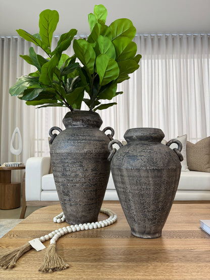 Jarrones moteados en cerámica, disponibles en 51cm y 40cm de altura, floreros decorativos grandes para sala