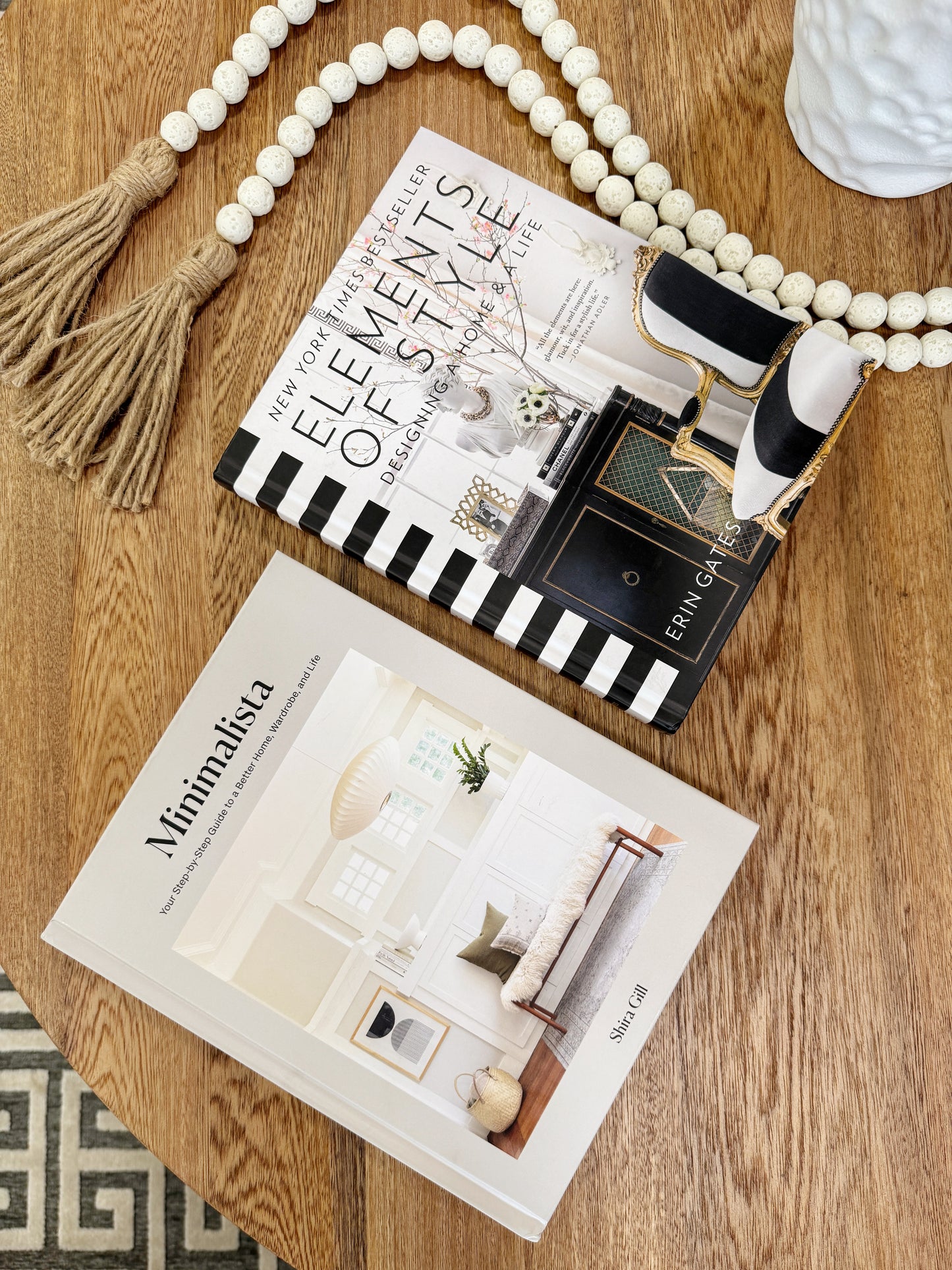 Libro original decorativo de pasta dura 24 x 19.5cm, diseño minimalista para mesa de centro