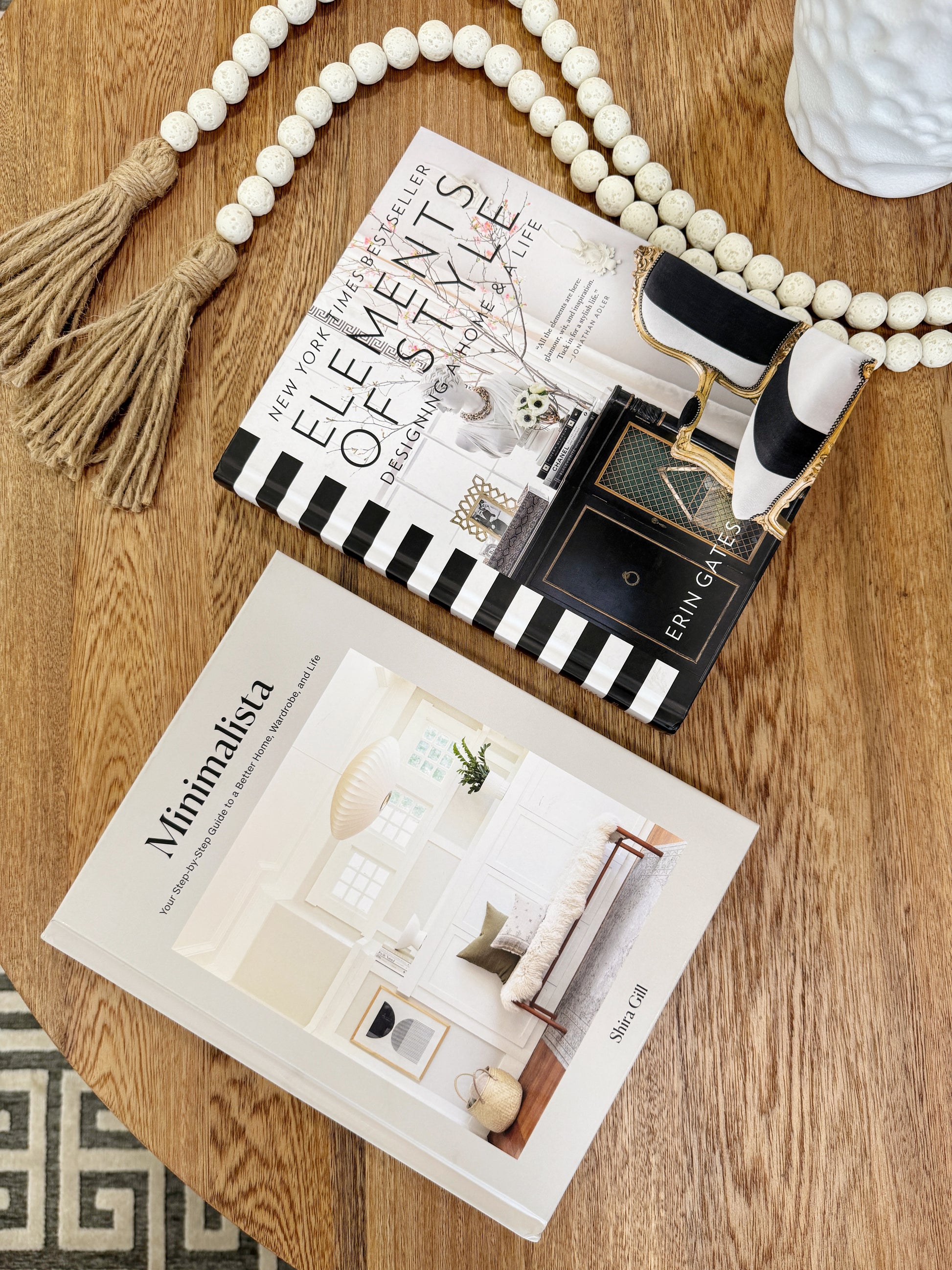 Libro original decorativo de pasta dura 24 x 19.5cm, diseño minimalista para mesa de centro