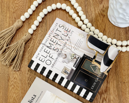 Libro decorativo original de pasta dura, accesorio minimalista para mesa de centro y estantería