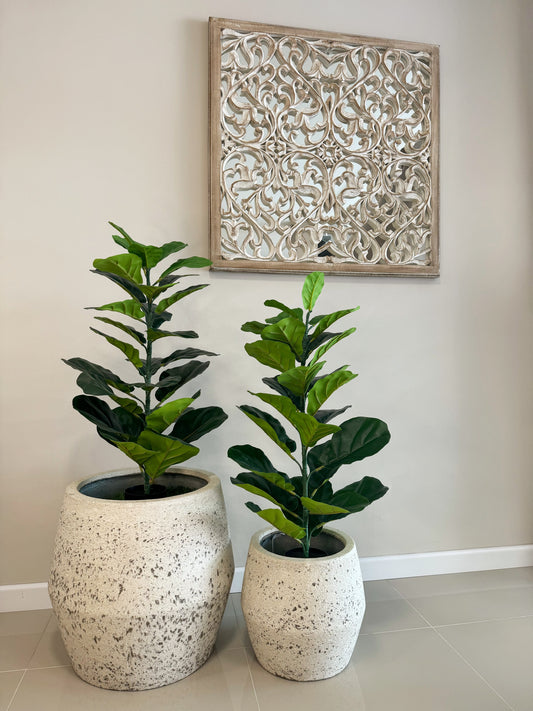 Mandala cuadrada de madera tallada a mano con espejo 90 x 90cm, arte decorativo de pared importado de India