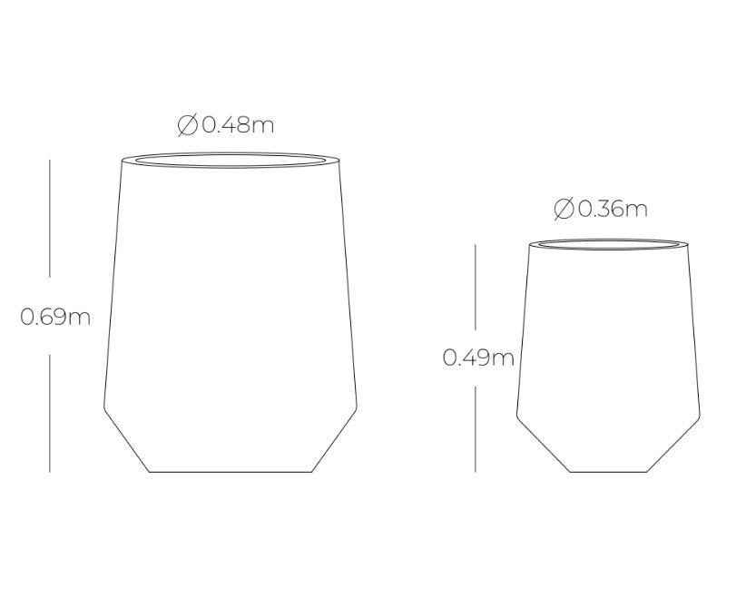 MAE Flower Pots - Set of 2