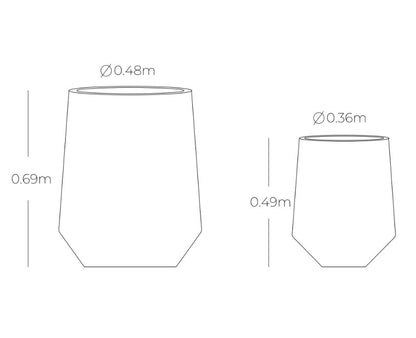 MAE Flower Pots - Set of 2