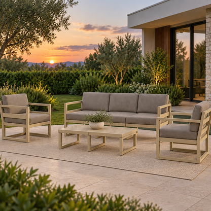 Sala ADRIA para terraza exterior e intemperie en ambiente residencial