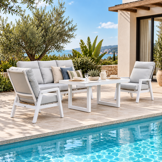 Sala ALURA reclinable para terraza y exterior junto a piscina - Kasanova Decoración