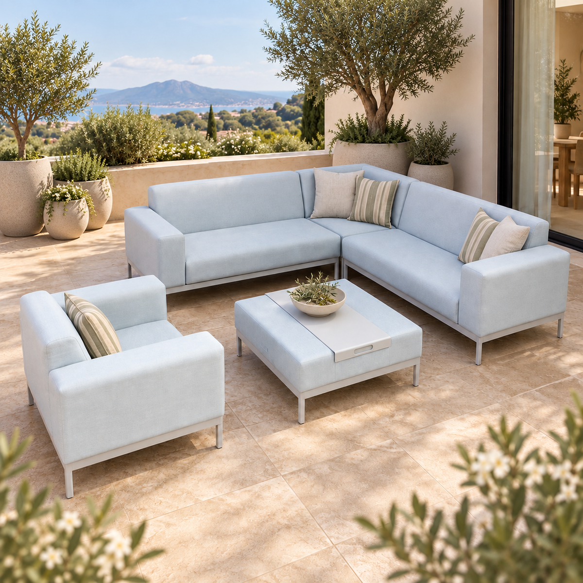 Sala CANARIAS para terraza cubierta y espacios exteriores - Kasanova Decoración