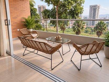 Sala CANGGU para terraza cubierta y espacios exteriores - Kasanova Decoración