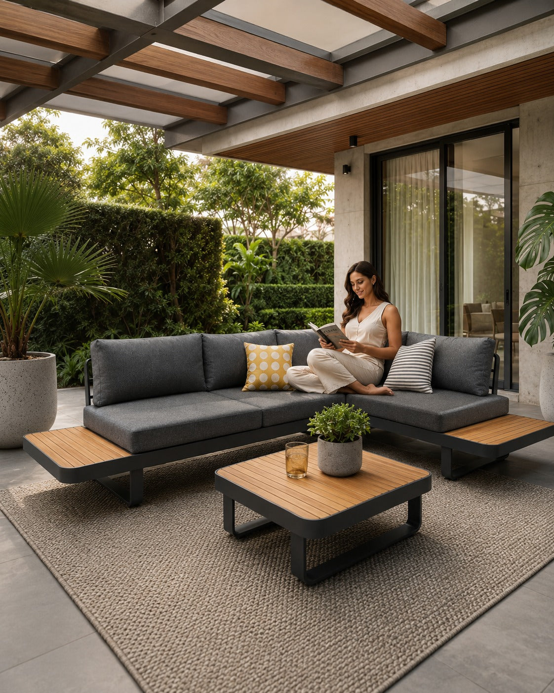 Sala CARTAGENA para terraza cubierta y espacios exteriores - Kasanova Decoración