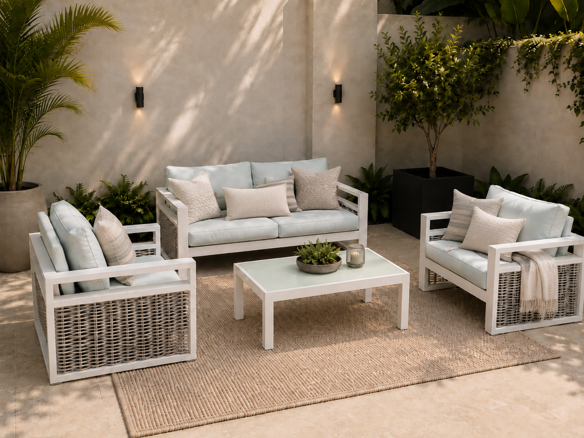 Sala IBIZA para terraza y exterior cubierto - Kasanova Decoración