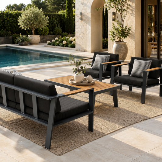Sala POMPANO para terraza y exterior junto a piscina - Kasanova Decoración