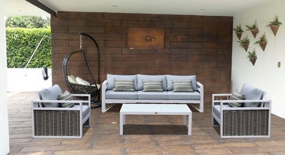 Colección IBIZA completa para sala y comedor en ambiente decorado