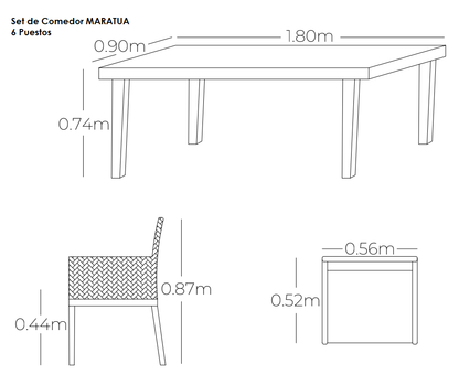 Colección Sala y Comedor MARATUA
