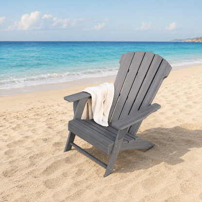 Silla ADI para exterior e intemperie en ambiente de playa