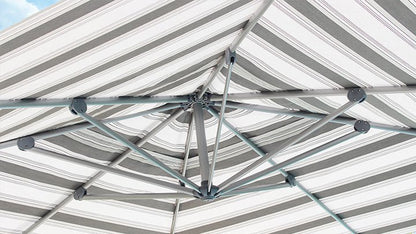 Sombrilla CADIZ para jardín y terraza, parasol cuadrado con base de aluminio incluida