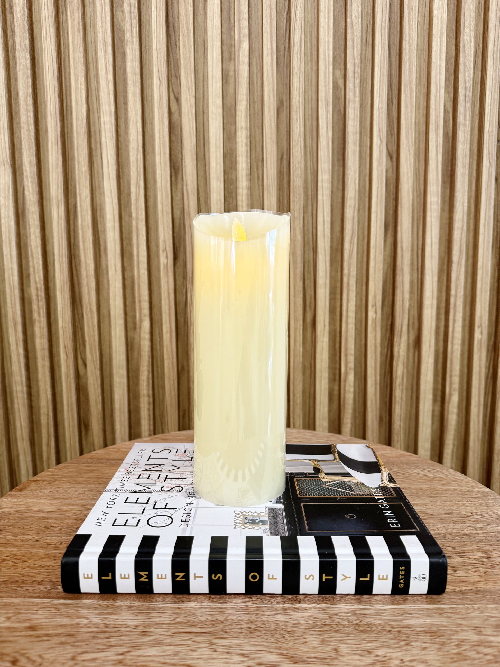 Velas decorativas LED de parafina a pilas, velas sin llama para decoración de sala